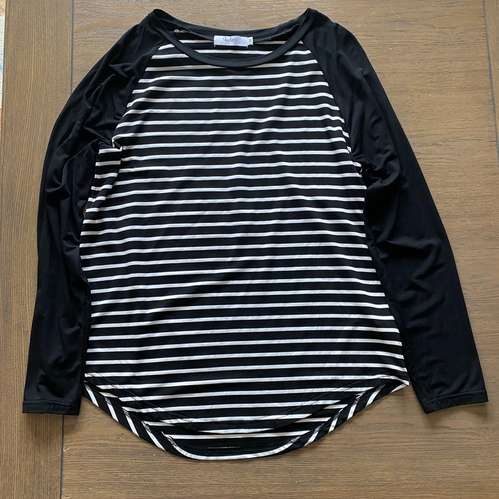 Striped baseball top